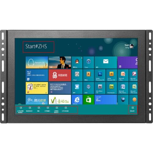 Cheap Small Size 10.1" Touch Screen Monitor With VGA HDMI USB Resistive/Capacitive Touch Screen For Industrial Use