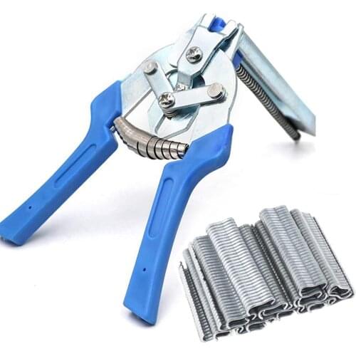 Hog Ring Plier Tool M Clips Staples Chicken Hamster Bird Rabbit Mesh Cage Wire Fencing Caged Clamp Poultry Animal Supplies