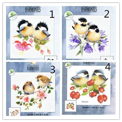 Birds family paintings Counted needlework kits DMC 11CT 14CT 18CT Cross Stitch Sets embroidery