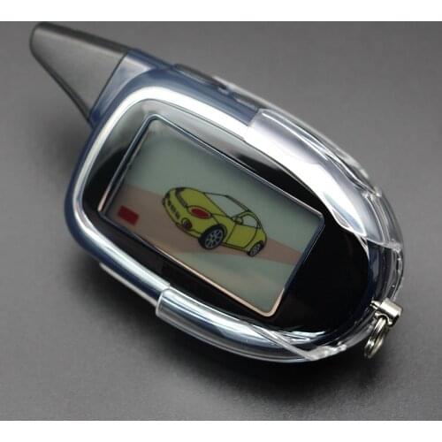 M7 2-way LCD Remote Controller Key Fob+cover For Russian Version Two Way Car Alarm System Scher khan M7 Scher-Khan Magicar 7