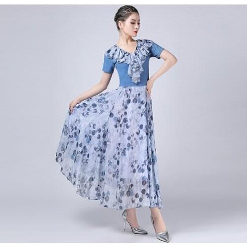 Standard ballroom dance dress women waltz dress Dance wear ballroom dress rumba modern dance costumes flamenco dress