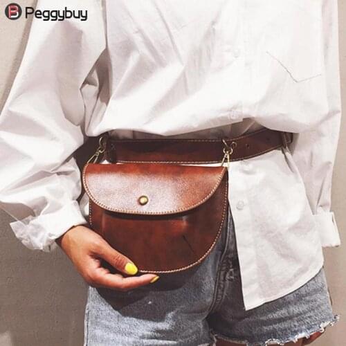 Fashion Leather Belt Bag Women Phone Pouch Fanny Pack Luxury Brand PU Leather Female Waist Pack Heuptas Pochete Сумка на пояс му