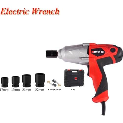 Impact Wrench 350Nm Torque 1/2inch Socket Wrench with 4 Sockets Electric Wrench Car Repairing Tools Electric Drill Screwdriver