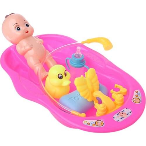 Bathtub With Baby Doll Bath Toy For Child Water Floating Toys Early Educational