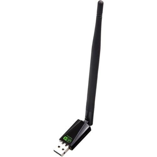 WD-1513A WiFi Adapter 5dBi Antenna 150Mbps Lan Wireless Network Card for PC Set Top Box Black Appearance 196x18x13mm