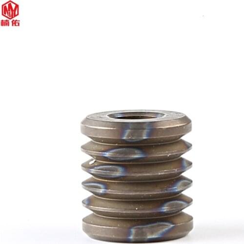 1PC Titanium Alloy Burn Blue EDC Paracord Beads Lanyard Pendants Knife Beads Umbrella Rope Cord Necklace Bracelet Beads Pendants