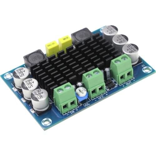 100W Digital Amplifier TPA3116D2 Board Digital Audio Amplifier Board 12-24V High Power Digital XH-M542 Large Capacity Practical