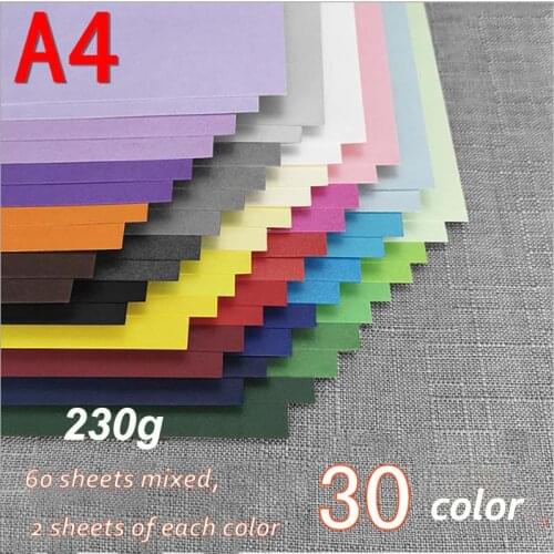 230g color children diy greeting card paper handmade open hard cardboard thick kindergarten A4 colored paper hard cardboard