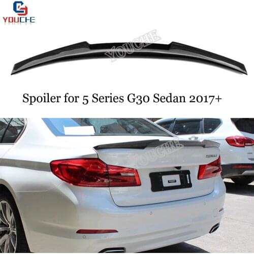 G30 M4 M5 MP PSM Style Carbon Fiber Rear Trunk Spoiler For BMW 5 Series G30 4-door Sedan 2017 + 520i 530i 540i