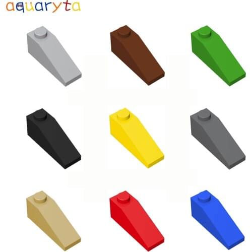 Aquaryta 40pcs Slope 3x1 Inverted Brick Building Blocks Parts Compatible 4286 DIY Educational Particles Creative Gift Toys