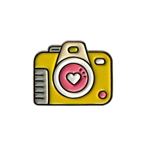 Summer Holiday Camera Enamel Pin Kawaii Japanese Style Brooch Sweet Day Accessory