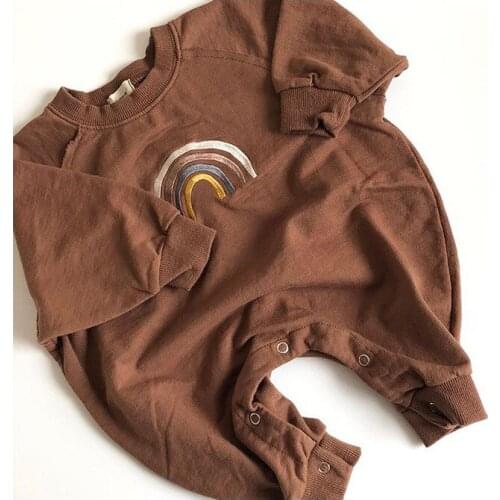 2020 Autumn and Winter Hot Rainbow Series Babys Jumpsuit Korea baby girl winter clothes