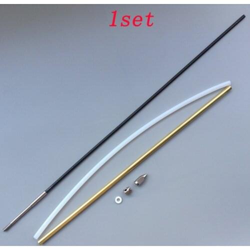 1set 4mm Welded Integrated Flexible Shaft Kit CW Transmission Axle Whole length 400mm Copper Tube Paddle Fork Screwnut Bullet