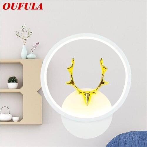 OUFULA Wall Sconces Lamps Contemporary Creative Indoor LED Simple Lights For Home Bedside