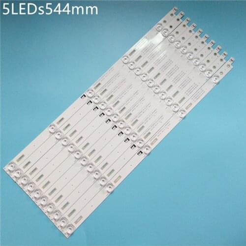 100% New 10pcs/Kit LED strips for CHANG HONG 55 TV 55D3C 55Q3T 5503TA C550U15 E6 CHDMT55LB30 LED3030 V1.2 LB C550U15 E6 A ZM