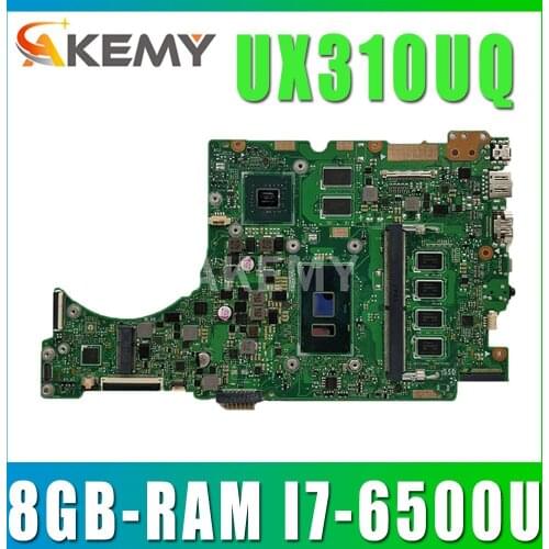 New UX310UQ Laptop motherboard for ASUS UX310UQK UX310UQ UX310UV UX410UV UX410UQ UX410UQK mainboard 8GB I7-6500U GT940MX-GPU