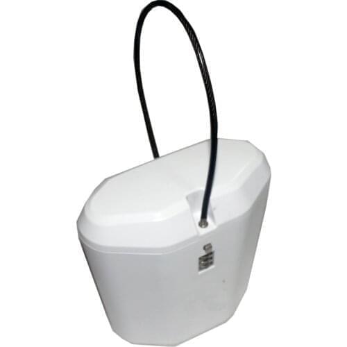 Beach safe box with combination lock and safety cable