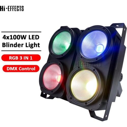 Professional Combination 4X100w 4 Eyes RGB 3 IN 1 COB Par Lighting LED Blinder Lights For Dj Disco Party Stage