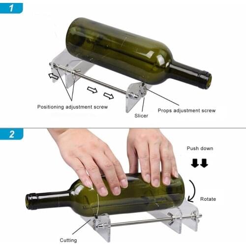 Professional Glass Cutting Machine DIY Glass Bottle Cutter with Screwdriver