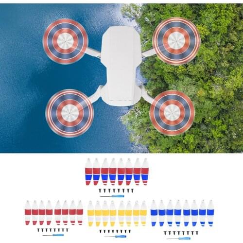 1 Pair Propellers Lightweight Pack Portable Sky Low Noise Props White with Color Stripes Supplies for DJI Mavic Mini 2