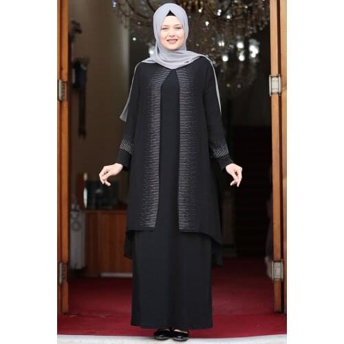 Plus Size Hijab Evening Dress Tall Islamic Muslim Abaya Mother Model Flexible No Underwear High Quality Made in Turkey Dubai