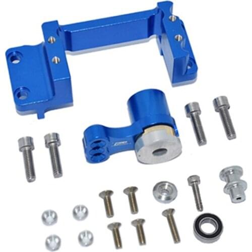 Aluminum Alloy Servo Mount 25T Servo Horn Servo Arm with Built-in Spring for ARRMA 1/5 KRATON 8S ARA110002T1/ ARA110002T2