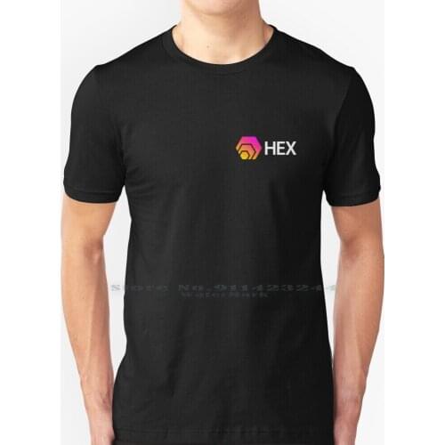 Hex Crypto Hexagon Logo T Shirt 100% Pure Cotton Rep Hex Hex Bitcoin Stake Hex Hex Coin Hex Crypto Currency Hex Win Hex Richard