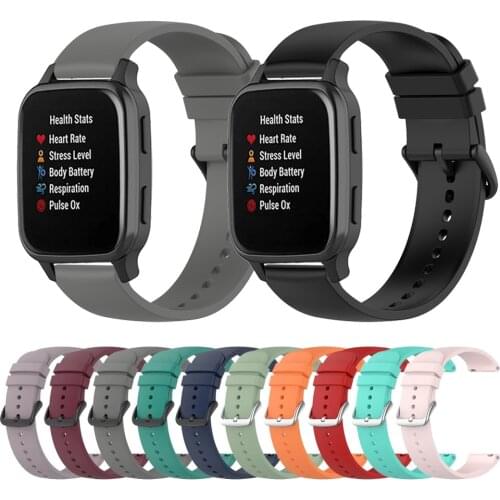 Silicone Sports Strap For Garmin Venu Sq Wristband For Garmin vivoactive 4 vivoactive 3 Venu 2 Replacemen Bracelet Watchbands
