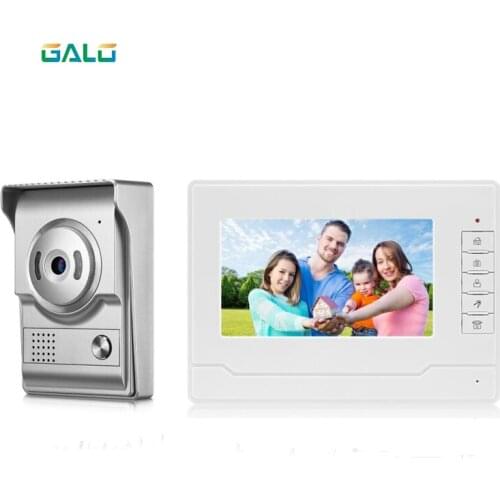 Video door phone doorbell wires video intercom 4-color lcd video intercom system for home