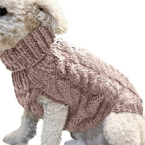 Knitted Jumper Solid Sweater New Dog Sweater Cute Pet Supplies Winter Warm Puppy Dog Jumper Pet Fashion Clothes Oversize M/L/XL