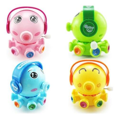 Funny Cute Cartoon Clockwork Toys Small Octopus Rotating Mechanical Clockwork Wind Up Toy Baby Gift Toy YH1001