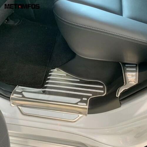 For Mitsubishi Pajero/Montero/Shogun Sport 2019-2021 Inner Door Sill Strip Scuff Guard Plate Protection Sticker Car Accessories