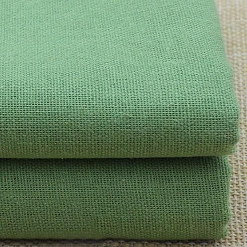 100cm*140cm cotton linen material for bed sheet sewing elegant green fabric linen/cotton