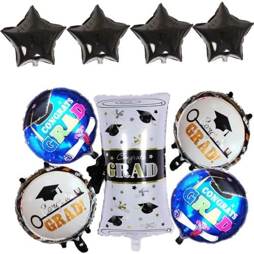 5pcs/lot Graduation Balloons foil Doctorial Hat Balloon Graduation Ceremony Wedding Decoration Party Supplies Air Ballons Globos