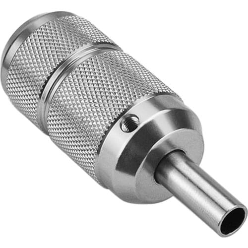 Aluminum Alloy Tattoo Grip Self Locking 25mm Tattoo Handle with Knurling Craft Tube