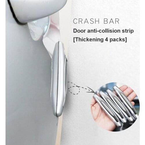 Car Styling Exterior Parts Accessories Door Protectors Car Bumper Strips Pure Color Simple Portable Decorative Strips