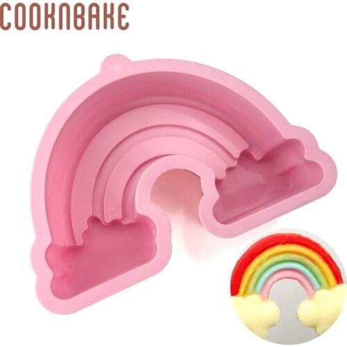COOKNBAKE rainbow cake mould silicone mold for cake bread pastry cloud cake decoration tool DIY birthday christmas party