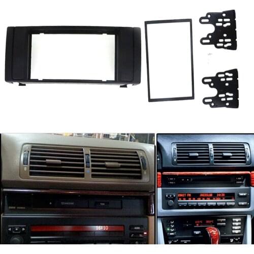For BMW X5 (E53) 5 (E39) 2 Din DVD Radio Dash Mount Stereo Radio Fascia Adpter Frame Panel Plate Installation Trim Kit