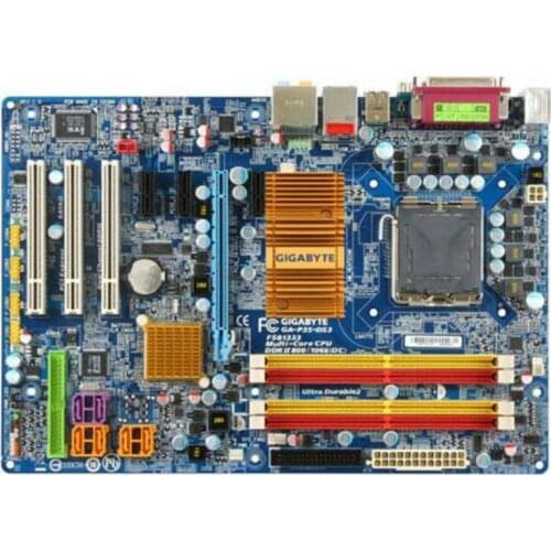 For Gigabyte GA-P35-DS3 Original Used Desktop Motherboard P35-DS3 P35 Socket LGA 775 DDR2 ATX On Sale