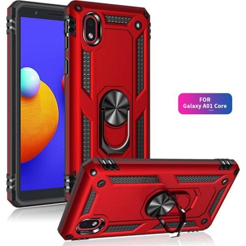 For Samsung Galaxy A01 core Case 5.3 inch Magnet Car Ring Stand Holder Cover For Samsung A01 core SM-A013 Coque Capa fundas