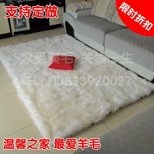 Pure sheepskin wool carpet bed blankets mattress student bed piates piaochuang pad customize