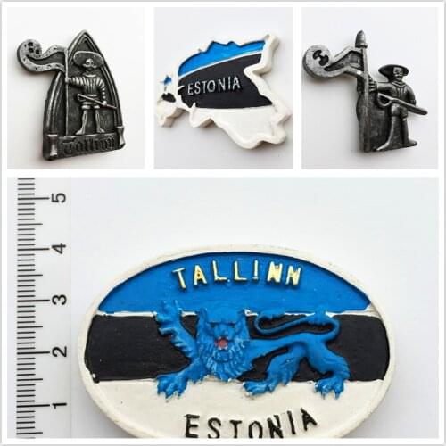 Magnetic refrigerator sticker for tourist souvenir crafts in Tallinn, capital of Estonia decoration articles handicraft