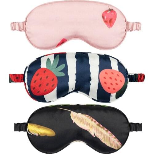 Imitated Silk 3D Printed Sleep Mask Sleeping Eye Mask Eye Patch Cover Shade Blindfold Sleeping Aid Face Mask Eyepatch Eyeshade