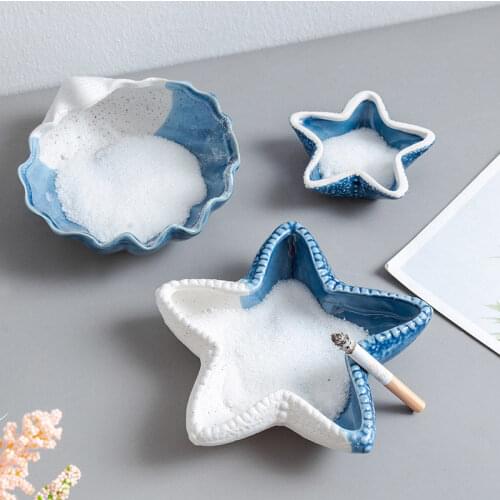 Ceramics Moden Windproof Ashtray With lid for Tabletop Gift for friends Hotel outdoor home decoration Smokeless Ashtray Holder