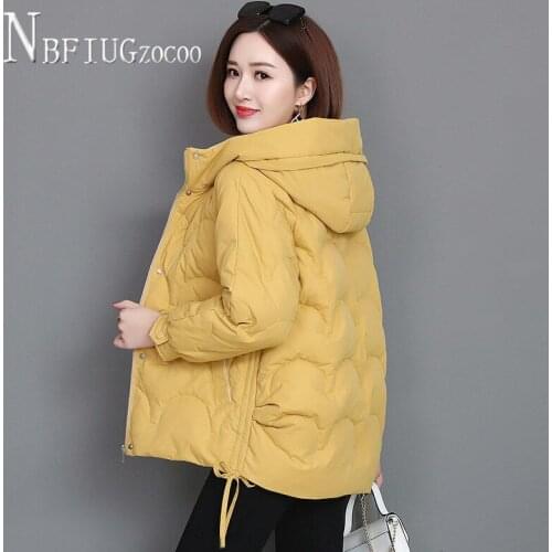 2020 New Autumn Winter Warm Women Parkas Korean Loose Hooded Fashion Female Coat