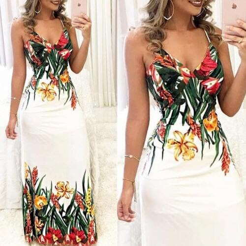 2018 Newly Women Ladies Summer Dress 5 Style Sleeveless O-Neck Straight Pattern Print Mini Dress Sundress Size S-XL