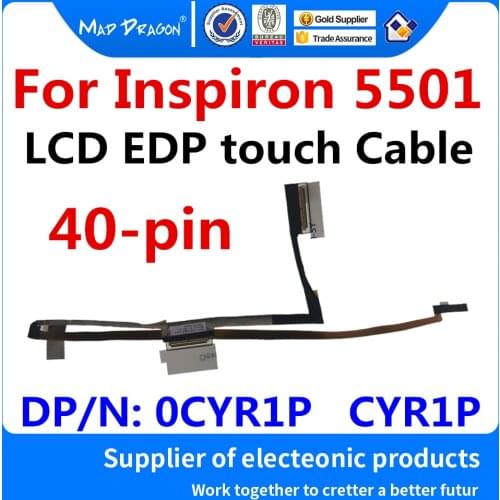 New original laptop LCD Video cable For Dell Inspiron 5501 LCD EDP Cable Built-in touch screen line 0CYR1P CYR1P 450.0KU01.0011