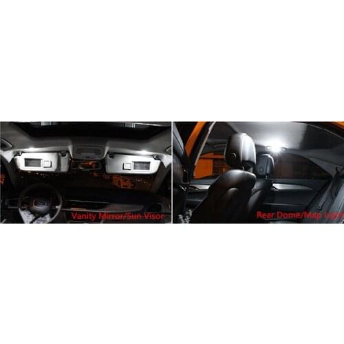 Excellent canbus for Audi A4 S4 B8 Avant LED Interior dome Light Kit Package 2009-2012 19pcs