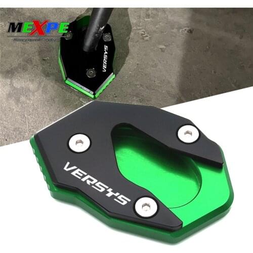 Suitable for Kawasaki motorcycle VERSYS1000 versysX300 CNC aluminum alloy, side brace enlarged and widened, parking foot pad is