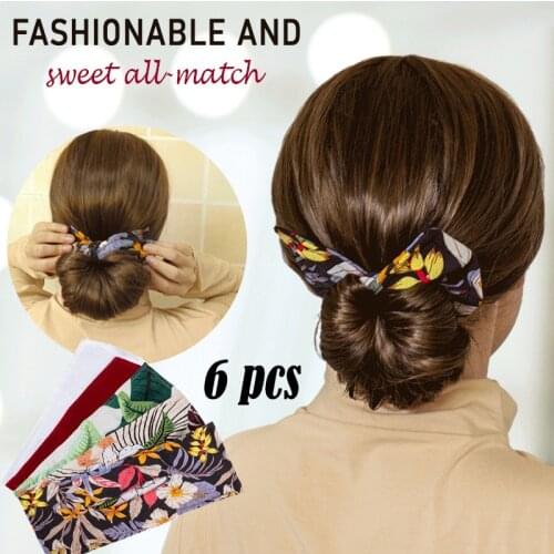 Hair Bun Maker 6PCS Deft Bun Donut Holder Twister Strong Flexible Reusable Hair Accessories Bun Hairstyle Must-have Tool MH88